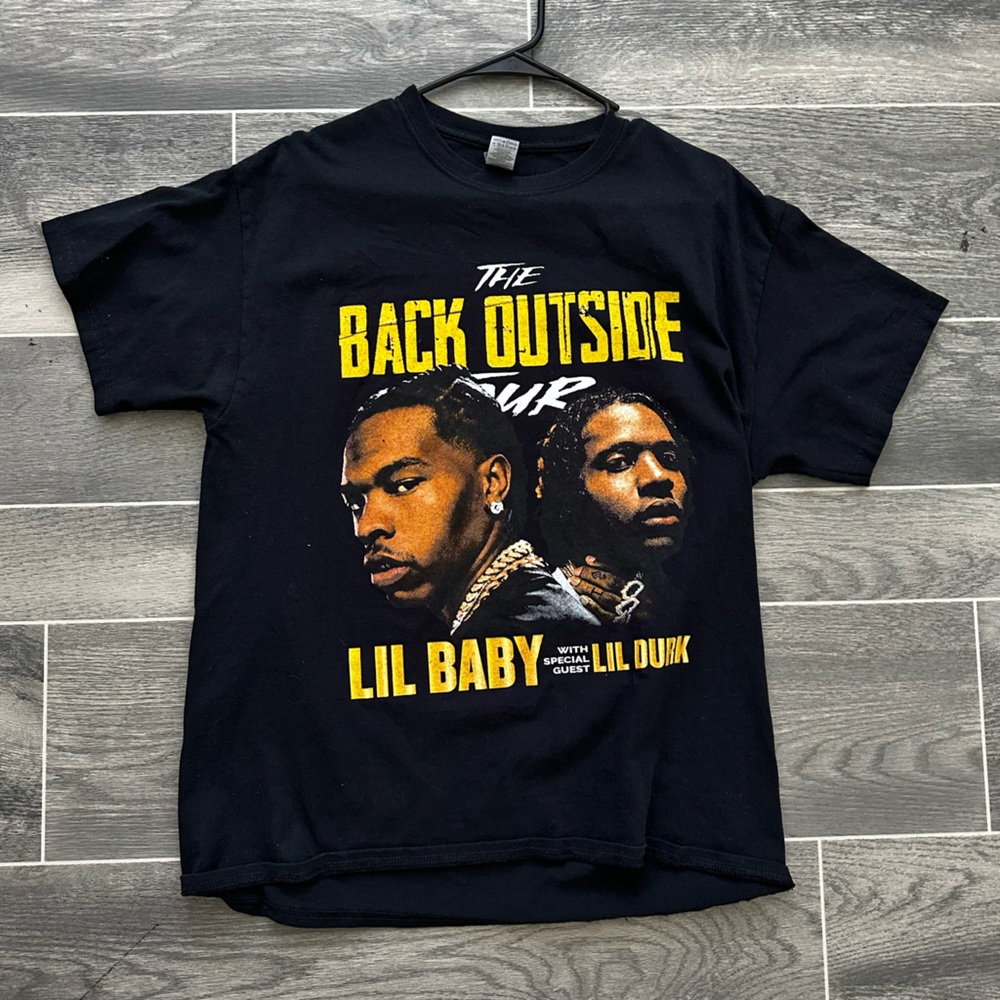 Lil baby Lil dirk The back outside your shirt